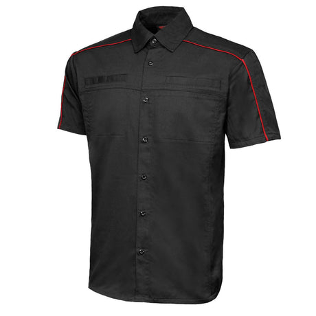 Men's "Slipstream" Classic Mechanic Garage Work Shirt - 100% Cotton w/ Microfiber Panel - MDM11691