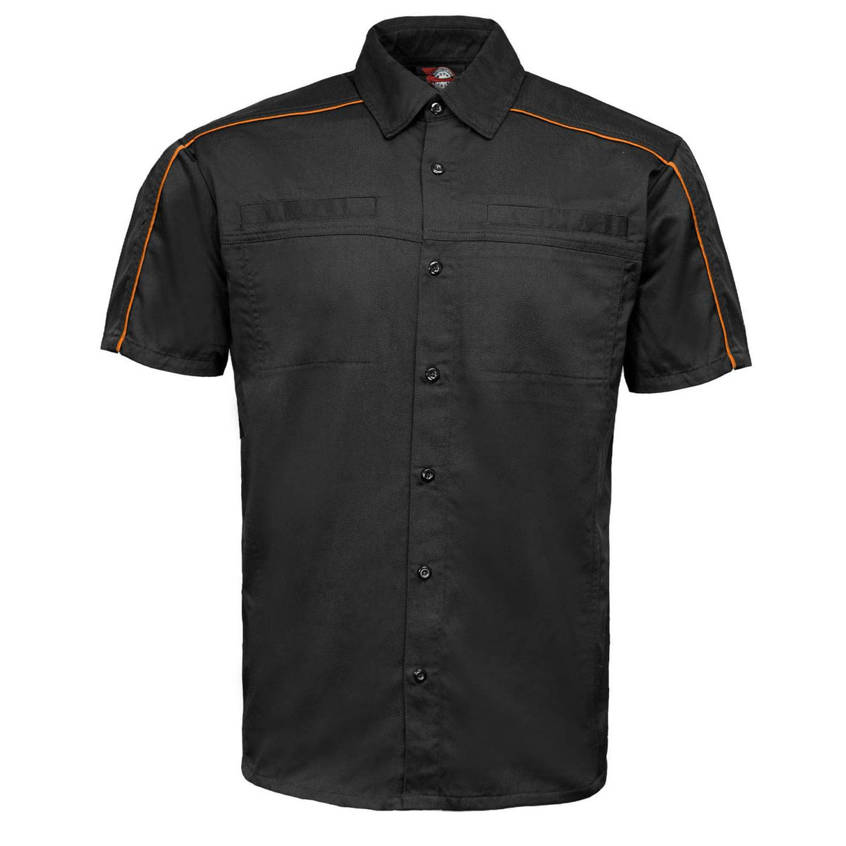 Men's "Slipstream" Classic Mechanic Garage Work Shirt - 100% Cotton w/ Microfiber Panel - MDM11693