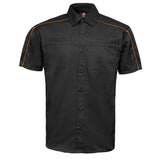 Men's "Slipstream" Classic Mechanic Garage Work Shirt - 100% Cotton w/ Microfiber Panel - MDM11693