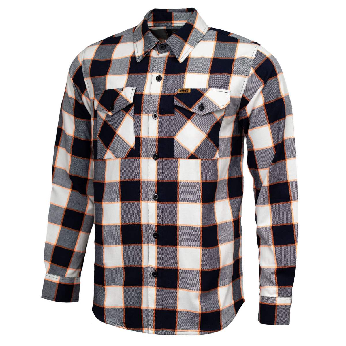 Men's "Alpha" Multi/Color Plaid Flannel Shirt - Cotton Button Up Workwear - MMC11604