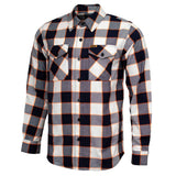 Men's "Alpha" Multi/Color Plaid Flannel Shirt - Cotton Button Up Workwear - MMC11604