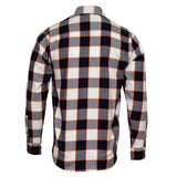 Men's "Alpha" Multi/Color Plaid Flannel Shirt - Cotton Button Up Workwear - MMC11604