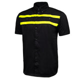 MMCC Men's Petrol Classic Mechanic Button Up Shirt - Dual Chest Pockets - Microfiber Panel - Rider Ready - MMC16005