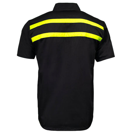 MMCC Men's Petrol Classic Mechanic Button Up Shirt - Dual Chest Pockets - Microfiber Panel - Rider Ready - MMC16005