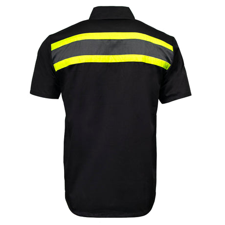 MMCC Men's Petrol Classic Mechanic Button Up Shirt - Dual Chest Pockets - Microfiber Panel - Rider Ready - MMC16007
