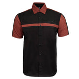 MMCC Men's Gear Head Classic Mechanic Button Up Shirt - Dual Chest Pockets - Microfiber Panel - Rider Ready - MMC16012
