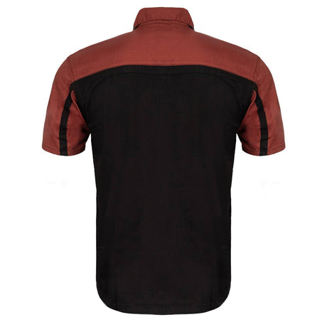 Men's Gear Head Classic Mechanic Button Up Shirt - Dual Chest Pockets - Microfiber Panel - Rider Ready - MMC16012