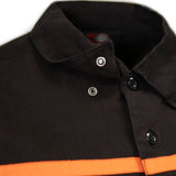 MMCC Men's Gear Head Classic Mechanic Button Up Shirt - Dual Chest Pockets - Microfiber Panel