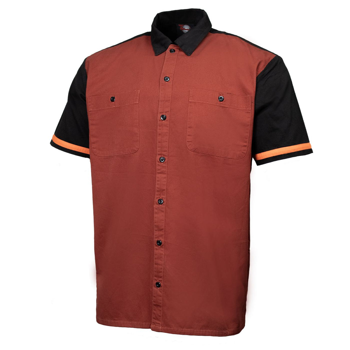 Men's Pit Line Mechanic Button Up Shirt - Dual Chest Pockets - Microfiber Panel - Rider Ready - MMC16024