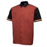 Men's Pit Line Mechanic Button Up Shirt - Dual Chest Pockets - Microfiber Panel - Rider Ready - MMC16024