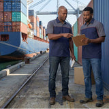 MMCC Men's Reveline Classic Mechanic Shirt - 100% Cotton - 2 Chest Zipper Pockets - Microfiber Panel