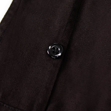 MMCC Men's Reveline Classic Mechanic Shirt - 100% Cotton - 2 Chest Zipper Pockets - Microfiber Panel