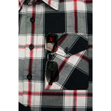 Men's "Dragon" Multi-Color Cotton Button Down Flannel Shirt - MNG11625 - by Milwaukee Leather