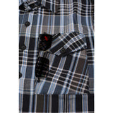 Men's "Stonegate" Multi-Color Cotton Button Down Flannel Shirt - MNG11626 - by Milwaukee Leather