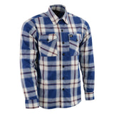 Milwaukee Leather Men’s Plaid Flannel Long Sleeve Shirt with Chest Pockets