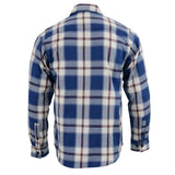 Milwaukee Leather Men’s Plaid Flannel Long Sleeve Shirt with Chest Pockets