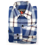 Milwaukee Leather Men’s Plaid Flannel Long Sleeve Shirt with Chest Pockets