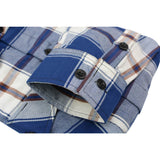 Milwaukee Leather Men’s Plaid Flannel Long Sleeve Shirt with Chest Pockets