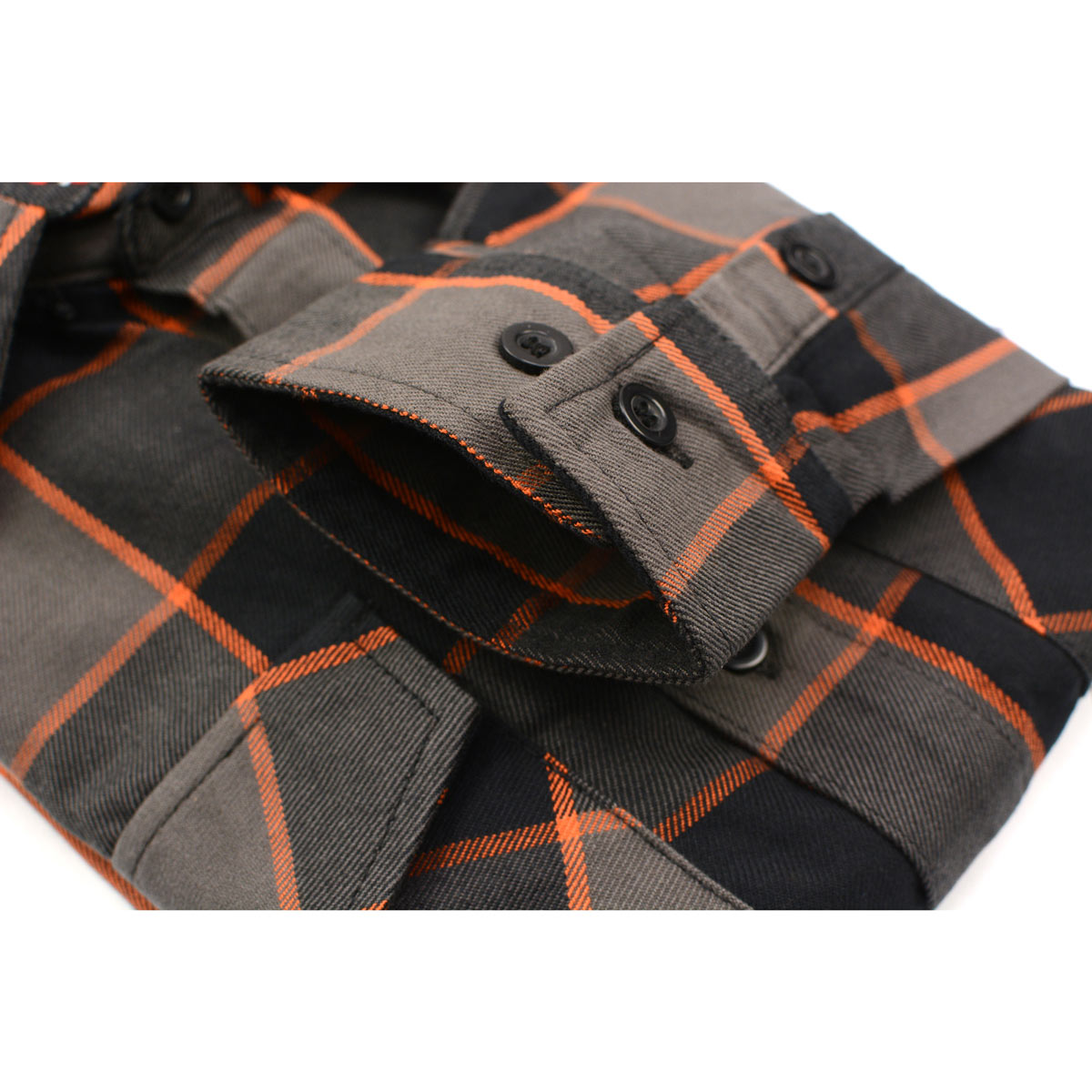 Men's "Yukon" Multi-Color Cotton Long Sleeve Flannel Shirt - MNG11648 - by Milwaukee Leather
