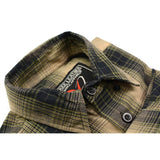 Milwaukee Leather MNG11649 Men's Grey with Black Long Sleeve Cotton Flannel Shirt
