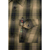 Milwaukee Leather MNG11649 Men's Grey with Black Long Sleeve Cotton Flannel Shirt