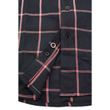 Men's "Gravelock" Black/Red Cotton Long Sleeve Flannel Shirt - MNG11651 - by Milwaukee Leather