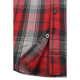 Men's "Red Baron" Multi-Color Cotton Long Sleeve Flannel Shirt - MNG11652 - by Milwaukee Leather