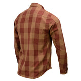 Men's "Coalridge" Brown Cotton Long Sleeve Flannel Shirt - MNG11653 - by Milwaukee Leather