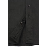 Men's "Black Jack" Black Cotton Long Sleeve Flannel Shirt - MNG11655 - by Milwaukee Leather