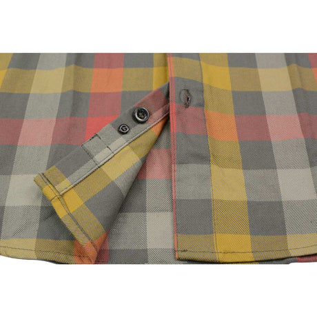 Men's 'Steelshade' Multi-Color Cotton Long Sleeve Flannel Shirt - MNG11661 - by Milwaukee Leather