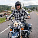 MMCC Men's Desperado Reversible Flannel Shirt - 100% Cotton Snap Front Plaid w/ Chest and Hand Pockets - MNG11804