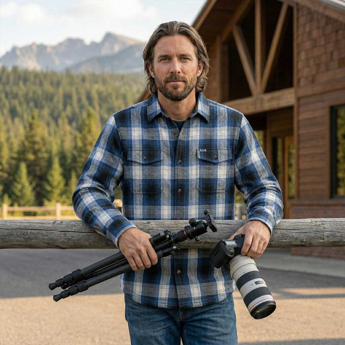 Milwaukee Motorcycle Clothing Co. Men's Reversible Plaid Flannel Shirt