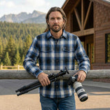 Milwaukee Motorcycle Clothing Co. Men's Reversible Plaid Flannel Shirt