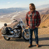 Milwaukee Motorcycle Clothing Co. Men's Reversible Plaid Flannel Shirt