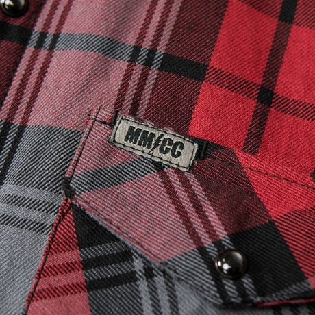 Men's Ricochet Reversible Flannel Shirt - 100% Cotton Snap Front Plaid w/ Chest and Hand Pockets - MNG11803
