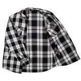 MMCC Men's Desperado Reversible Flannel Shirt - 100% Cotton Snap Front Plaid w/ Chest and Hand Pockets - MNG11804