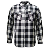Men's Desperado Reversible Flannel Shirt - 100% Cotton Snap Front Plaid w/ Chest and Hand Pockets - MNG11804