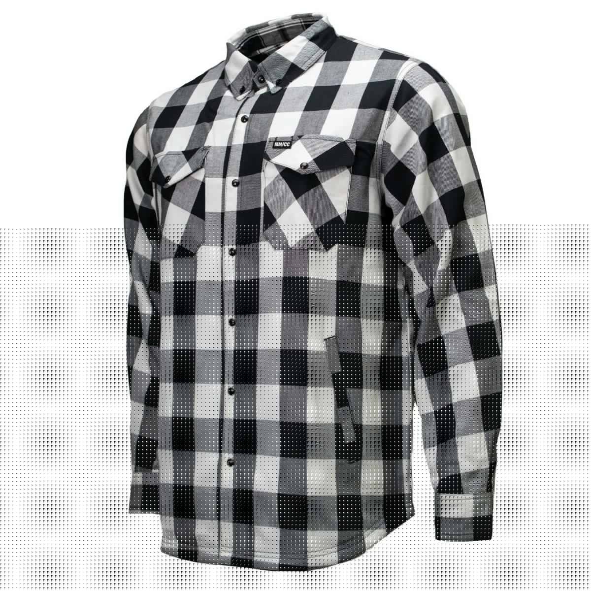Men's Desperado Reversible Flannel Shirt - 100% Cotton Snap Front Plaid w/ Chest and Hand Pockets - MNG11804