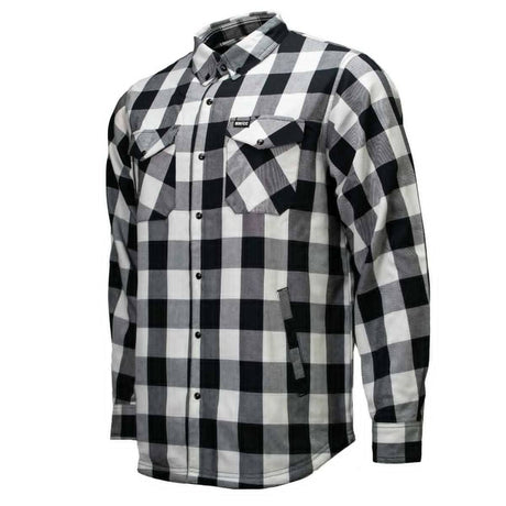 Men's Desperado Reversible Flannel Shirt - 100% Cotton Snap Front Plaid w/ Chest and Hand Pockets - MNG11804