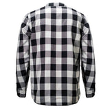 Men's Desperado Reversible Flannel Shirt - 100% Cotton Snap Front Plaid w/ Chest and Hand Pockets - MNG11804
