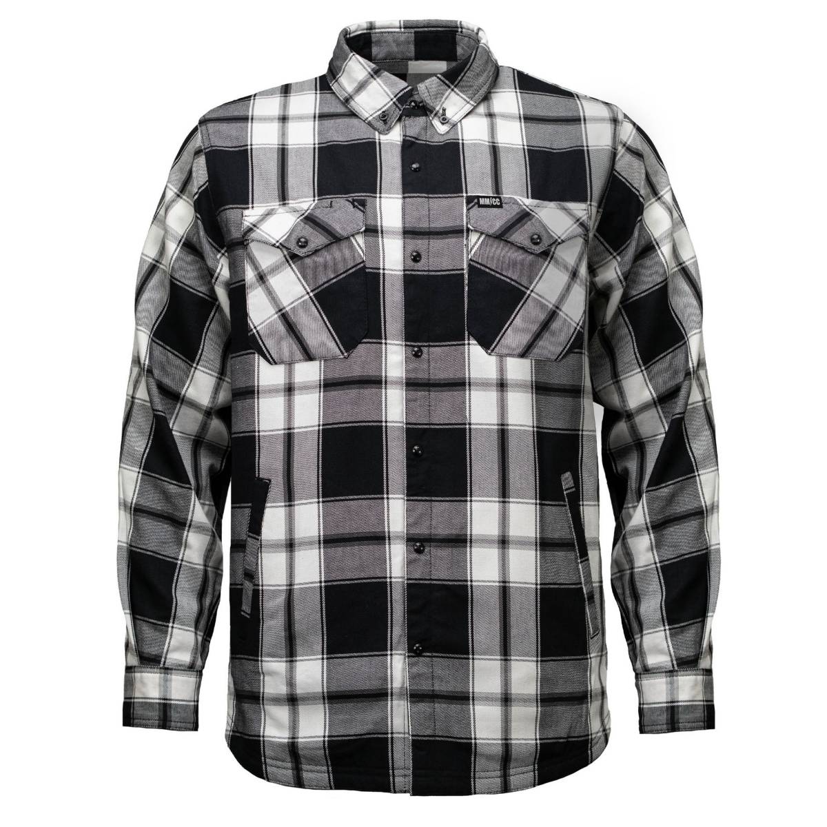 Men's Desperado Reversible Flannel Shirt - 100% Cotton Snap Front Plaid w/ Chest and Hand Pockets - MNG11804
