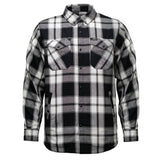Men's Desperado Reversible Flannel Shirt - 100% Cotton Snap Front Plaid w/ Chest and Hand Pockets - MNG11804