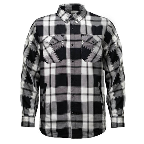 Men's Desperado Reversible Flannel Shirt - 100% Cotton Snap Front Plaid w/ Chest and Hand Pockets - MNG11804