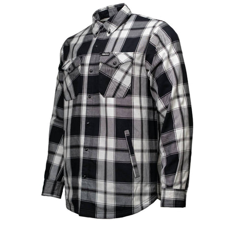 Men's Desperado Reversible Flannel Shirt - 100% Cotton Snap Front Plaid w/ Chest and Hand Pockets - MNG11804