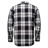 Men's Desperado Reversible Flannel Shirt - 100% Cotton Snap Front Plaid w/ Chest and Hand Pockets - MNG11804