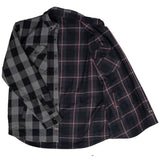 MMCC Men's Desperado Reversible Flannel Shirt - 100% Cotton Snap Front Plaid w/ Chest and Hand Pockets - MNG11805