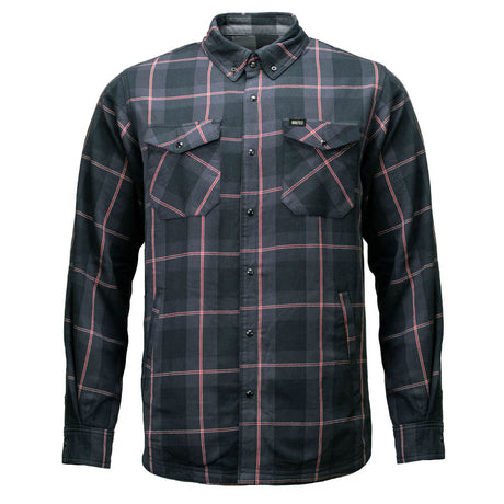 Men's Desperado Reversible Flannel Shirt - 100% Cotton Snap Front Plaid w/ Chest and Hand Pockets - MNG11805