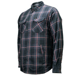 Men's Desperado Reversible Flannel Shirt - 100% Cotton Snap Front Plaid w/ Chest and Hand Pockets - MNG11805