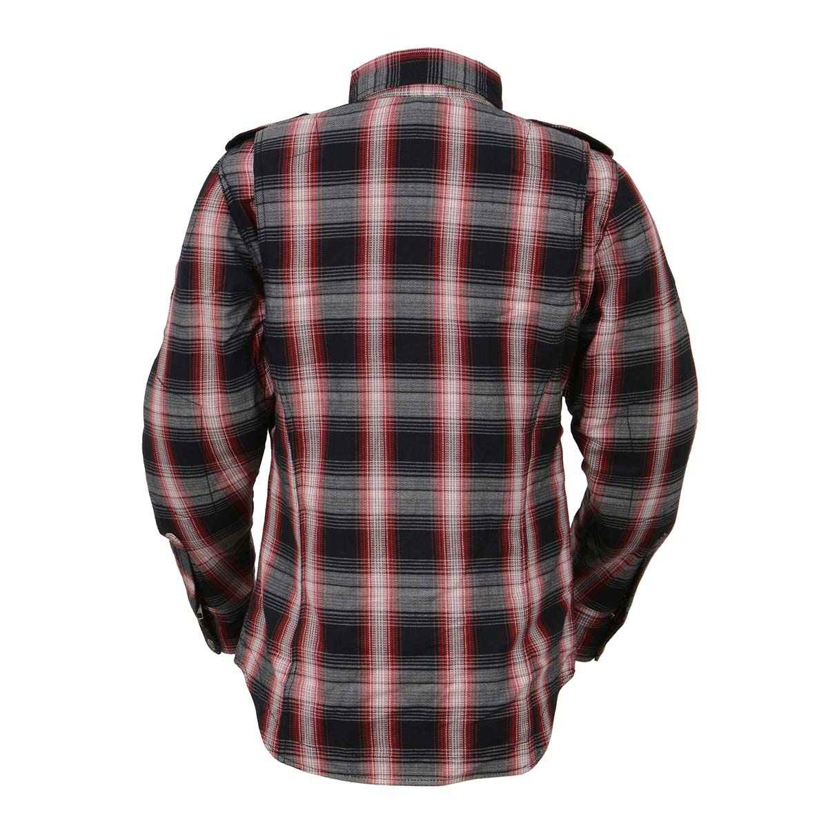 Women's "Iron Roses - Red Thorn" Multi-Color Armored Flannel Shirt - MPL2604