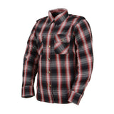 Milwaukee Leather MPL2604 Women’s Ember Flannel Biker Shirt - CE Approved Armor - Reinforced w/ Aramid Fiber